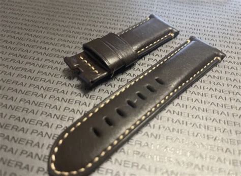 scamosciato panerai|Panerai Dark Brown Calf Strap 24/22 .